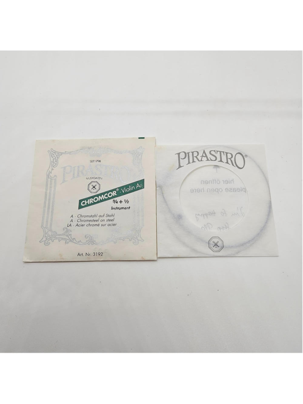 Pirastro Chromcor Violin A String 3/4 + 1/2 Instrument Chromesteel No. 3192